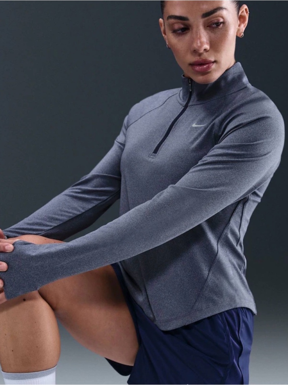 Nike Women's Tempo Running workout gym Quarter-Zip Pullover jacket XS NWT
